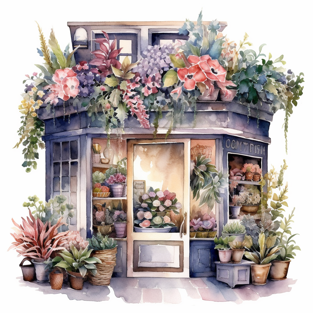 flower shop cliparts