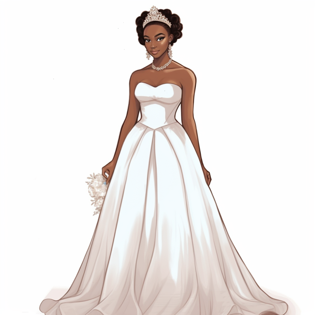 full body beautiful brown melanin 17 year old debutante wearing a white ...