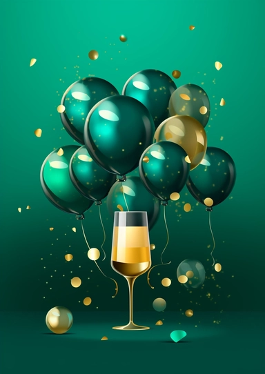 vector, clipart, ? :party_emerald: ?‍? metallic
