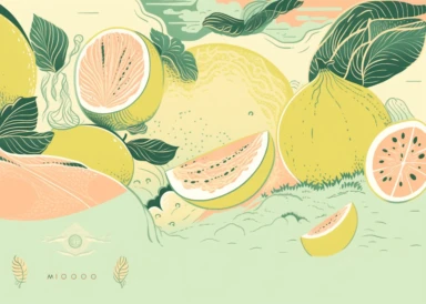 catalogue melon organic vector clipart, in the style of textured, organic landscapes, étienne maurice falconet, light teal and light white, crisp outlines, simplistic vector art, eye-catching detail