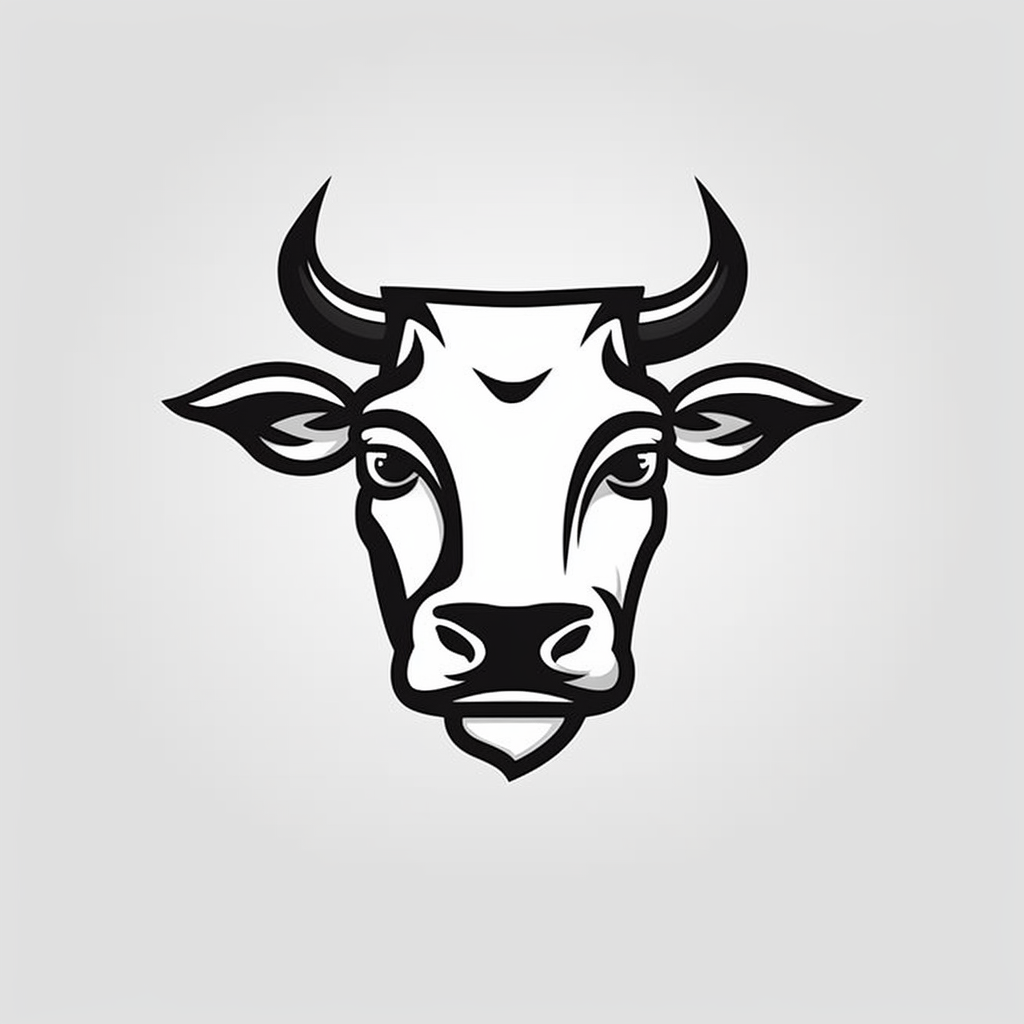 Head Cow Logo Vector Vector & Photo (Free Trial) | Bigstock