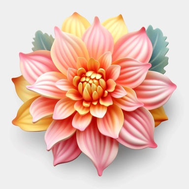 ultra realistic 3d flower clipart