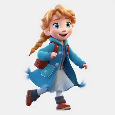 Disney Style,frozen animation, Style frozen, frozen characters, full body front view, Pixar Style, disney style, full body, playing in snow, Frozen Clipart - eunan2