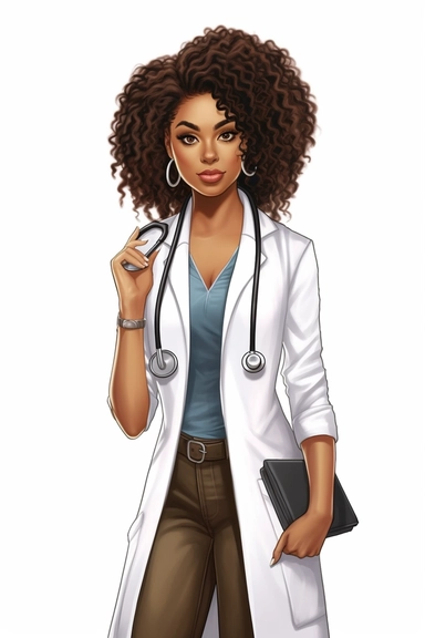 Norman Rockwell theme, Nurse, lab coat, Black Girl Magic, Beautiful braided hair styles, Fashion Nova Themed Clipart, Black Girl Magic Clipart, Black Women Clipart, Black Girls PNG, Black Girl Sticker/Planner/Journal/Print Lady boss clipart, Boss Fashion clipart, Fashion Girl Clipart, Boss Girl clipart, Fashion Illustration, Afro lady clipart expressive, happy