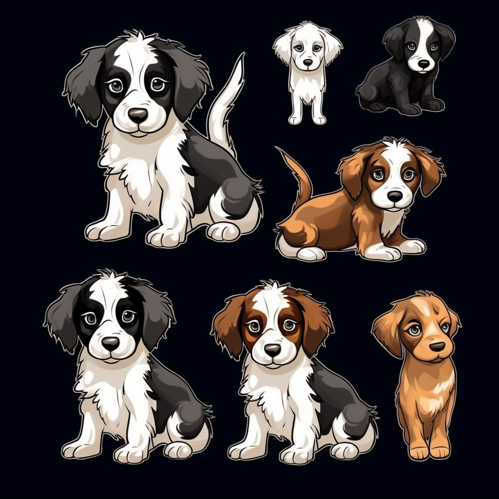 black dog clipart