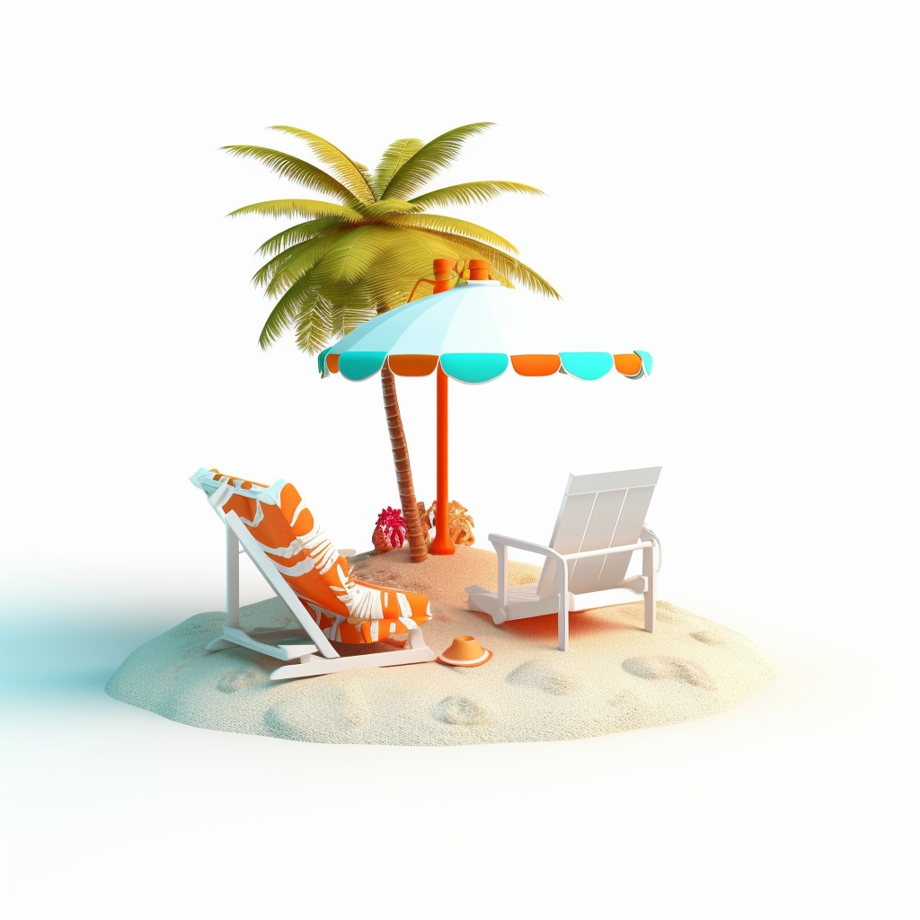 beach chair cliparts