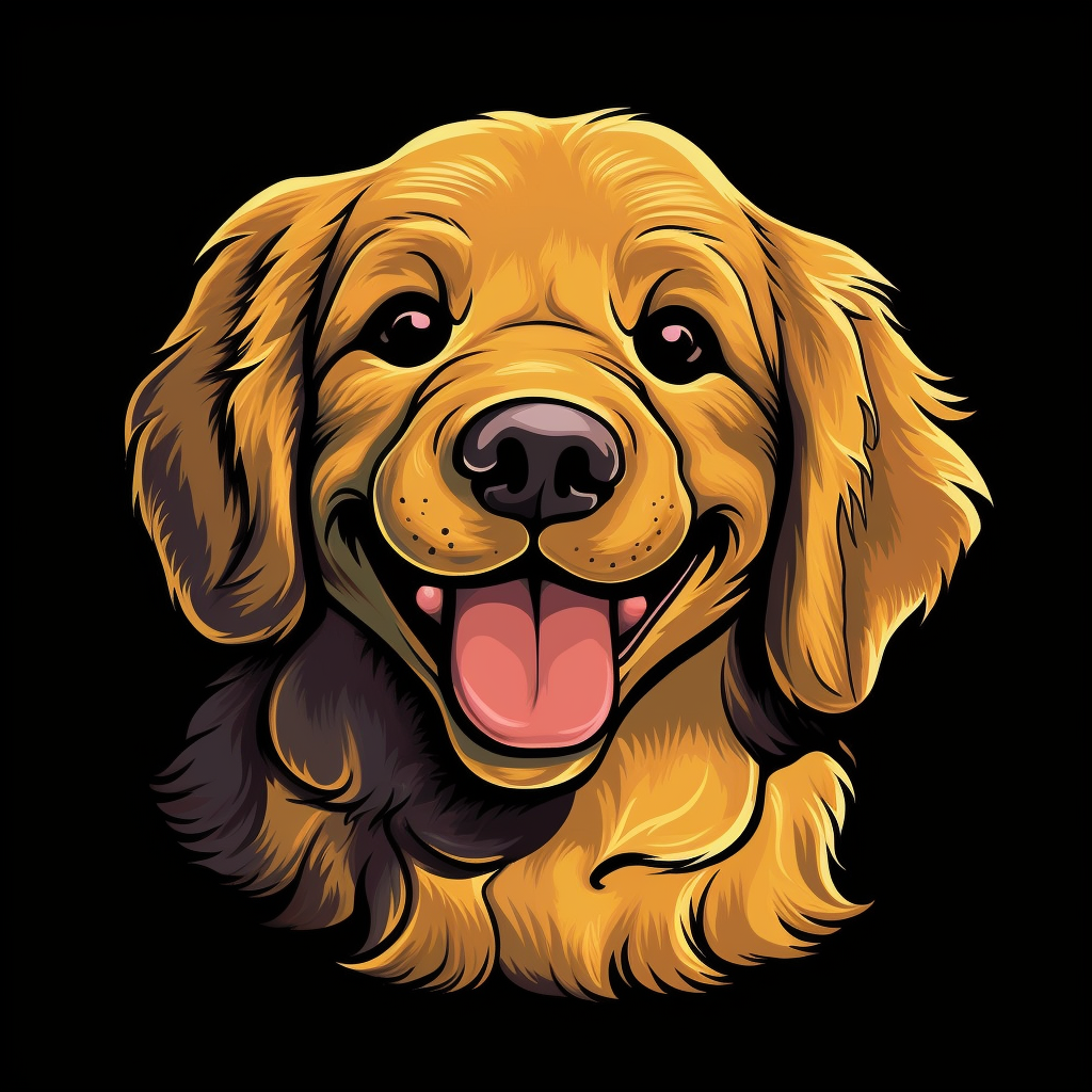 black dog clipart