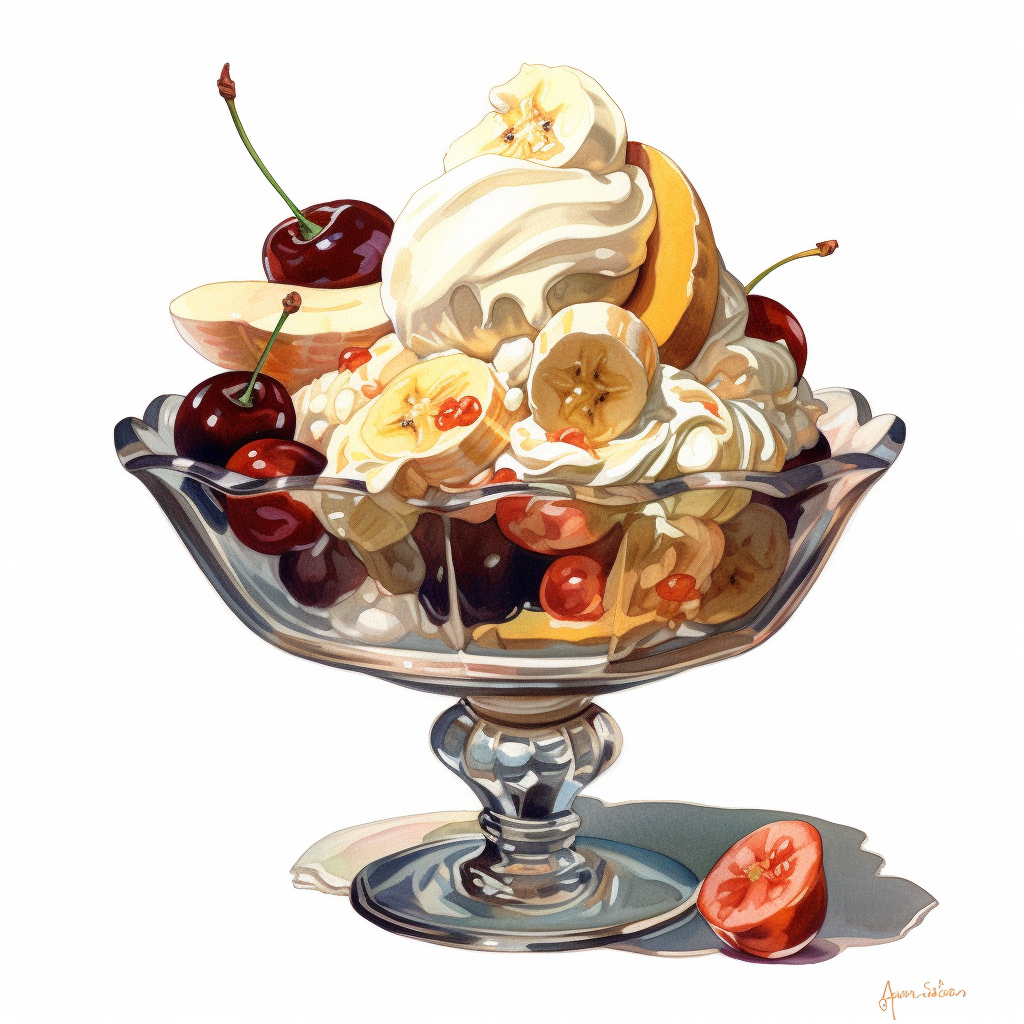 banana split clipart