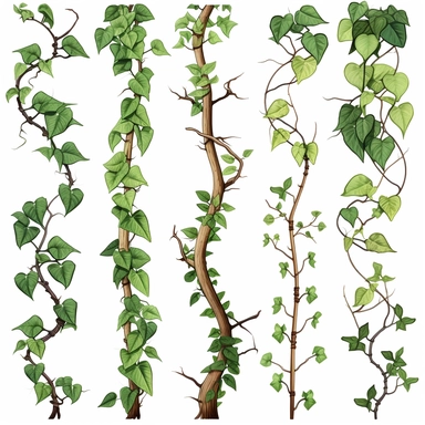 cute safari tree leaf vine clipart
