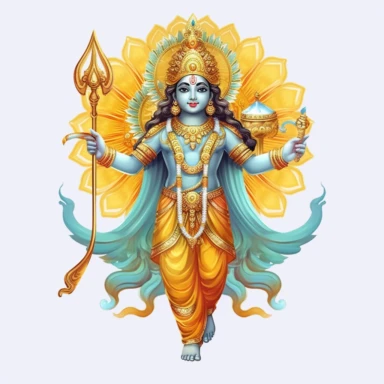 indian, god clipart, lord vishnu clipart, art, blank background