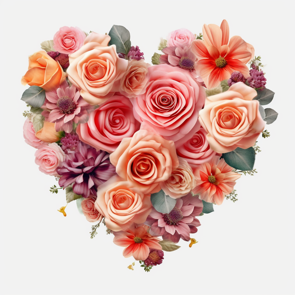 colored heart cliparts