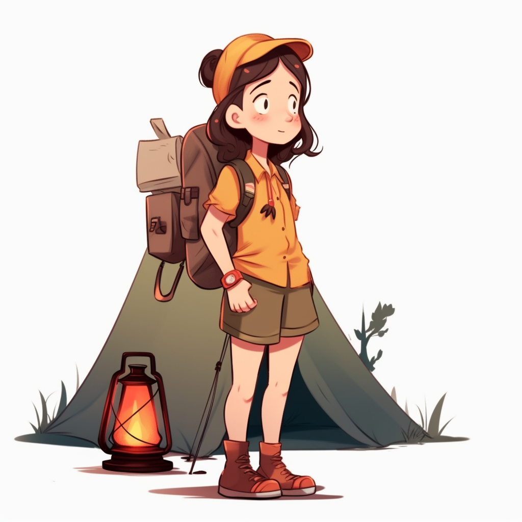 girls camp cliparts
