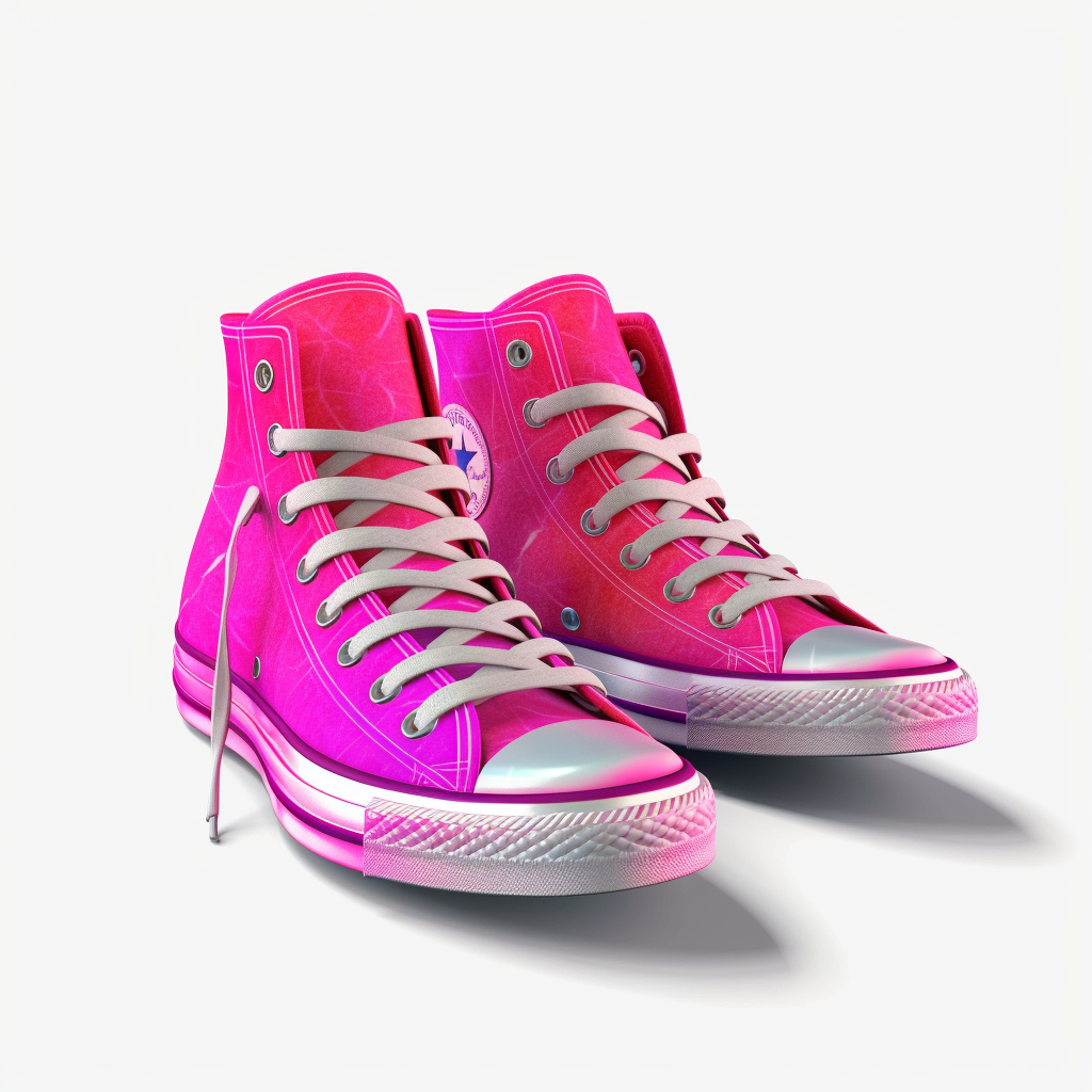 Pink converse transparent top background