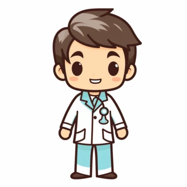 kawaii male nurse clip art