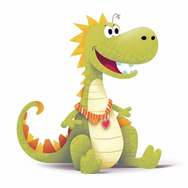 Cute Alligator , Aquatic style, clipart, white background,