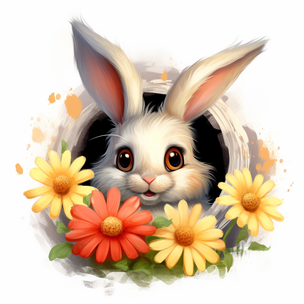 friendly bunny cliparts