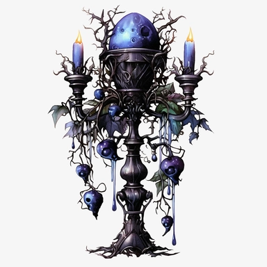 Watercolour dark fantasy black royal gothic deadly nightshade candelabra with deadly nightshade lantern and dark magic gothic books magnificent details PNG image,ultra highly detailed, 18k, sharp focus, bright photo with rich colours digitally enhanced, enhanced graphics, straight, sharp focus, bright lighting, intricate detailed png image ,high definition,300dpi,graphic clipart,computer graphics