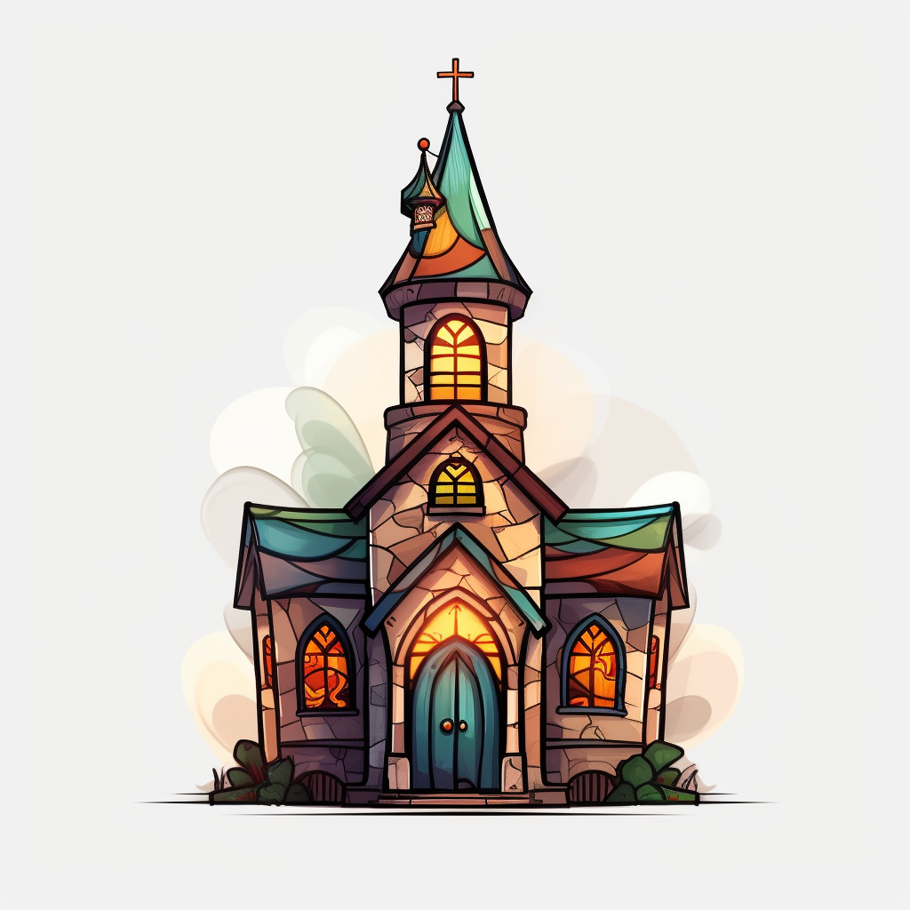 cartoon church cliparts