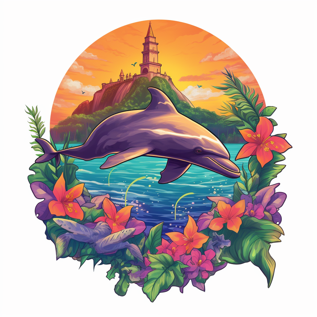 dolphin cliparts vector