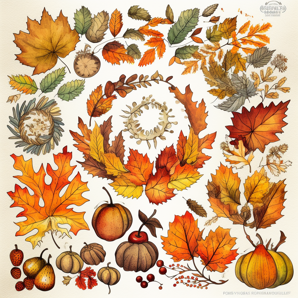 fall wreaths cliparts