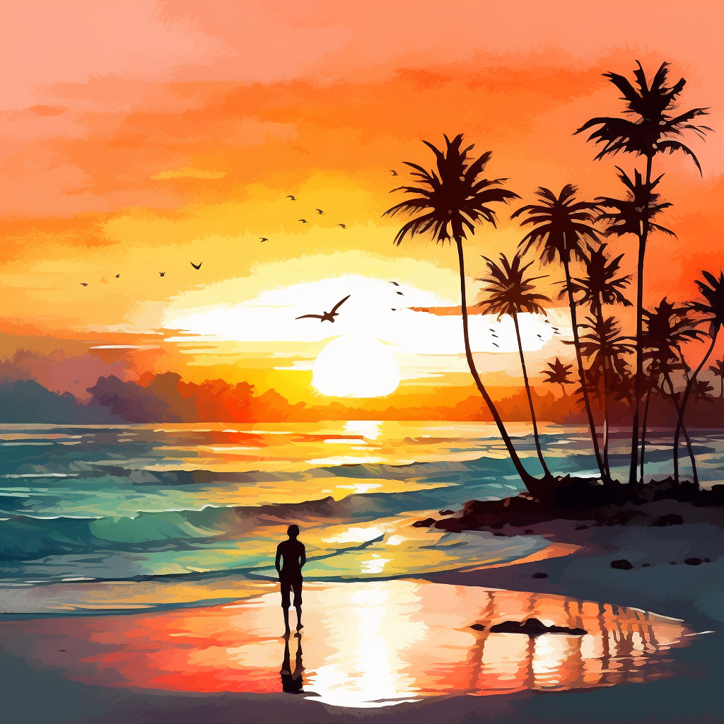 beach man cliparts