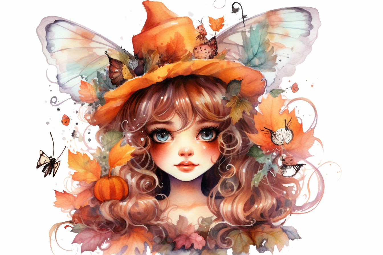 halloween girl cliparts