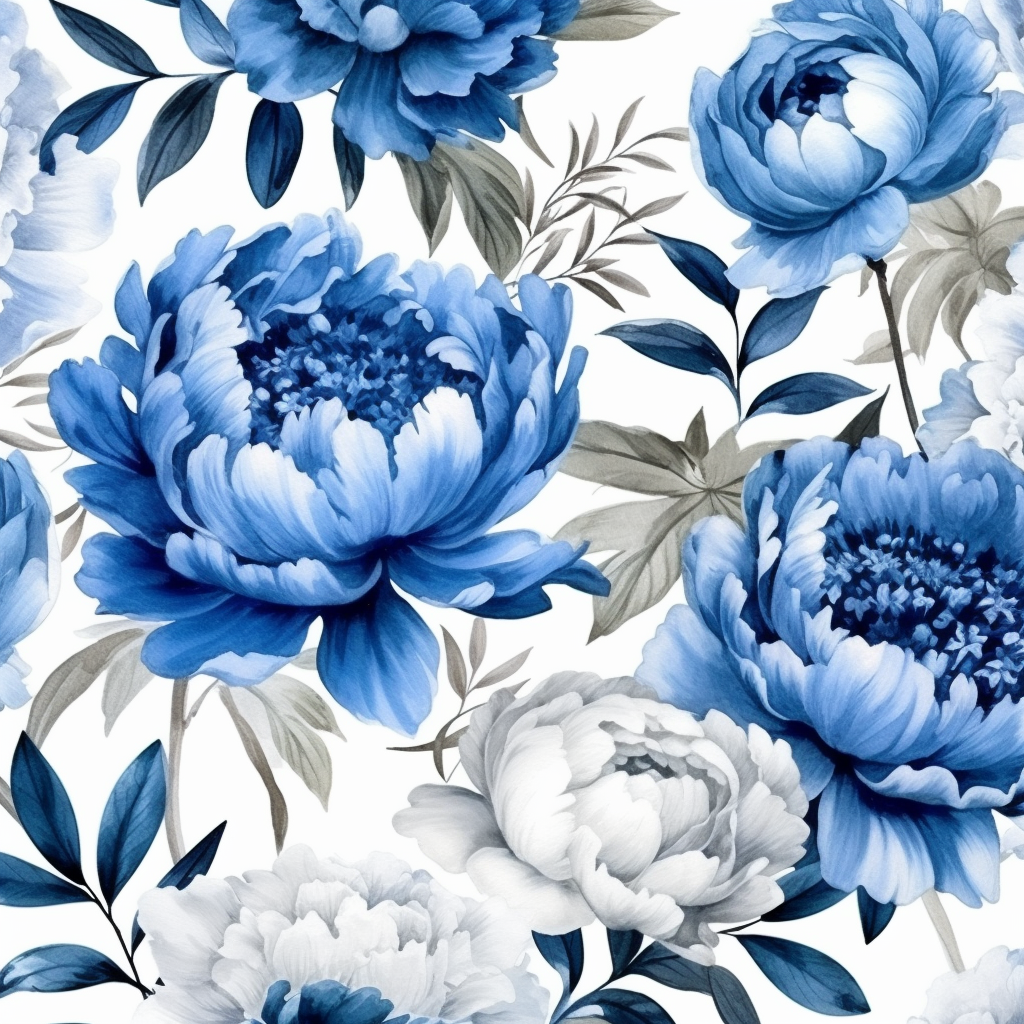 blue flower cliparts