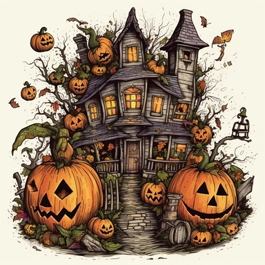 Halloween for Holiday clip art illustrator