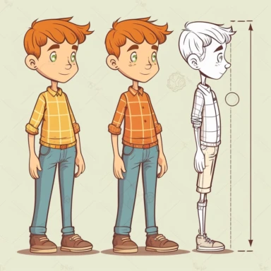 male kid basic learning method, full body, cartoon, vector, sharp focus, super detailed, illustration, 16:9, v4, q2, 16k, High quality, clipart