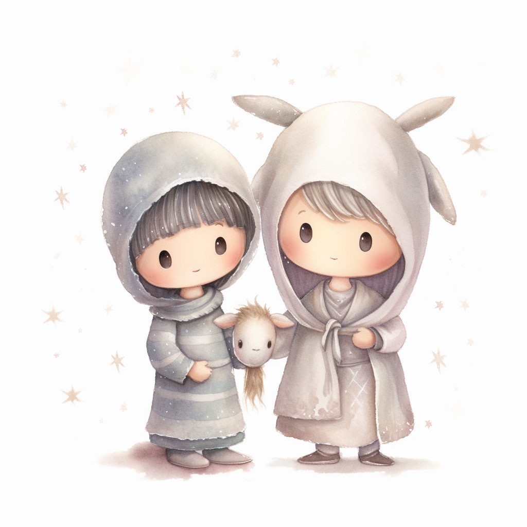 cute nativity cliparts