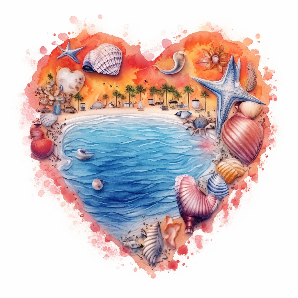 orange heart cliparts