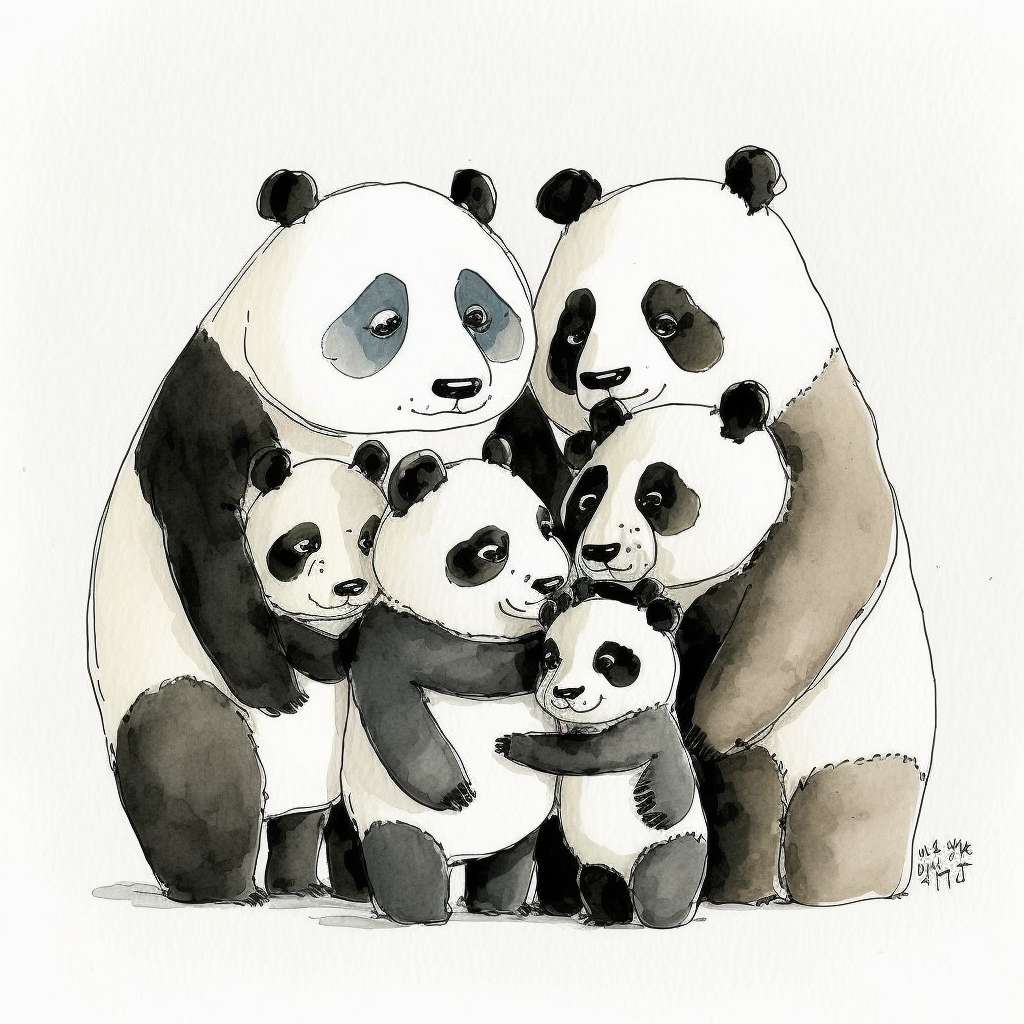 doodle family cliparts
