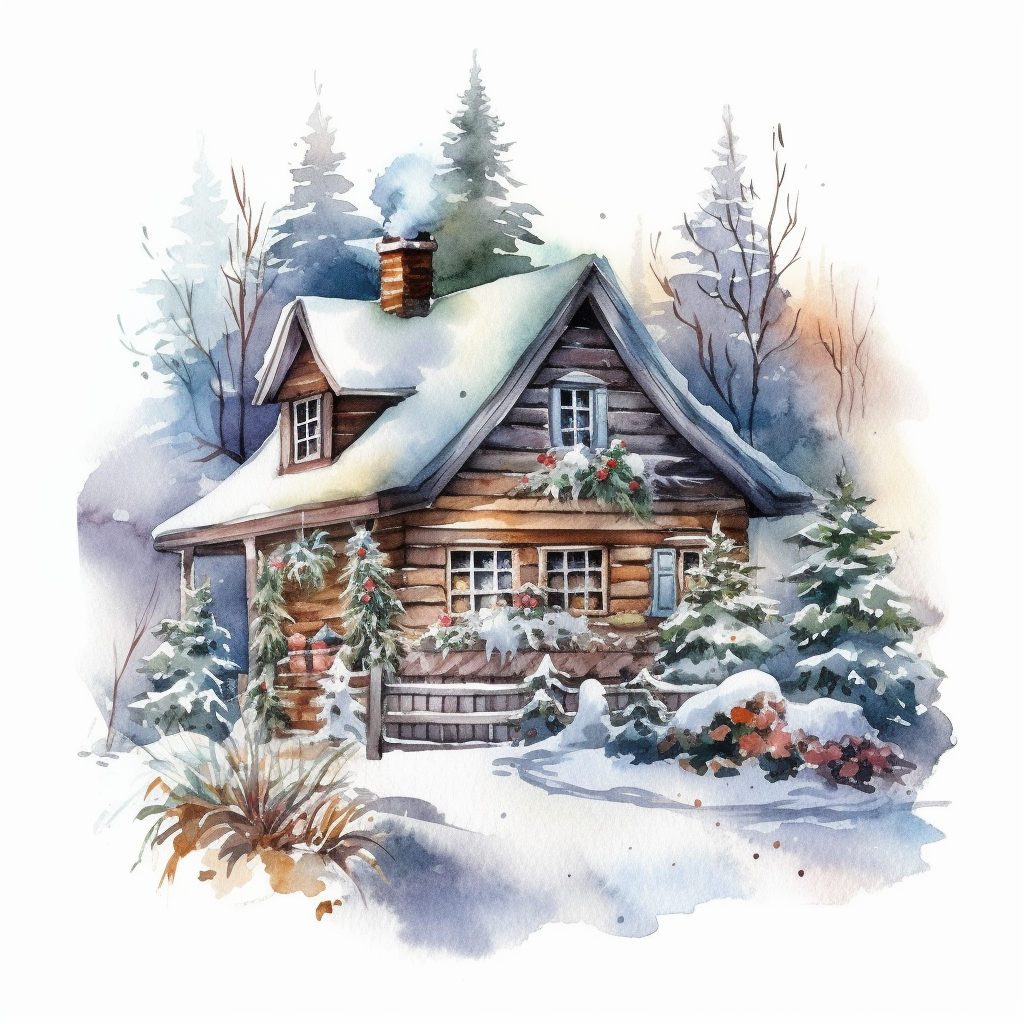 log cabin cliparts