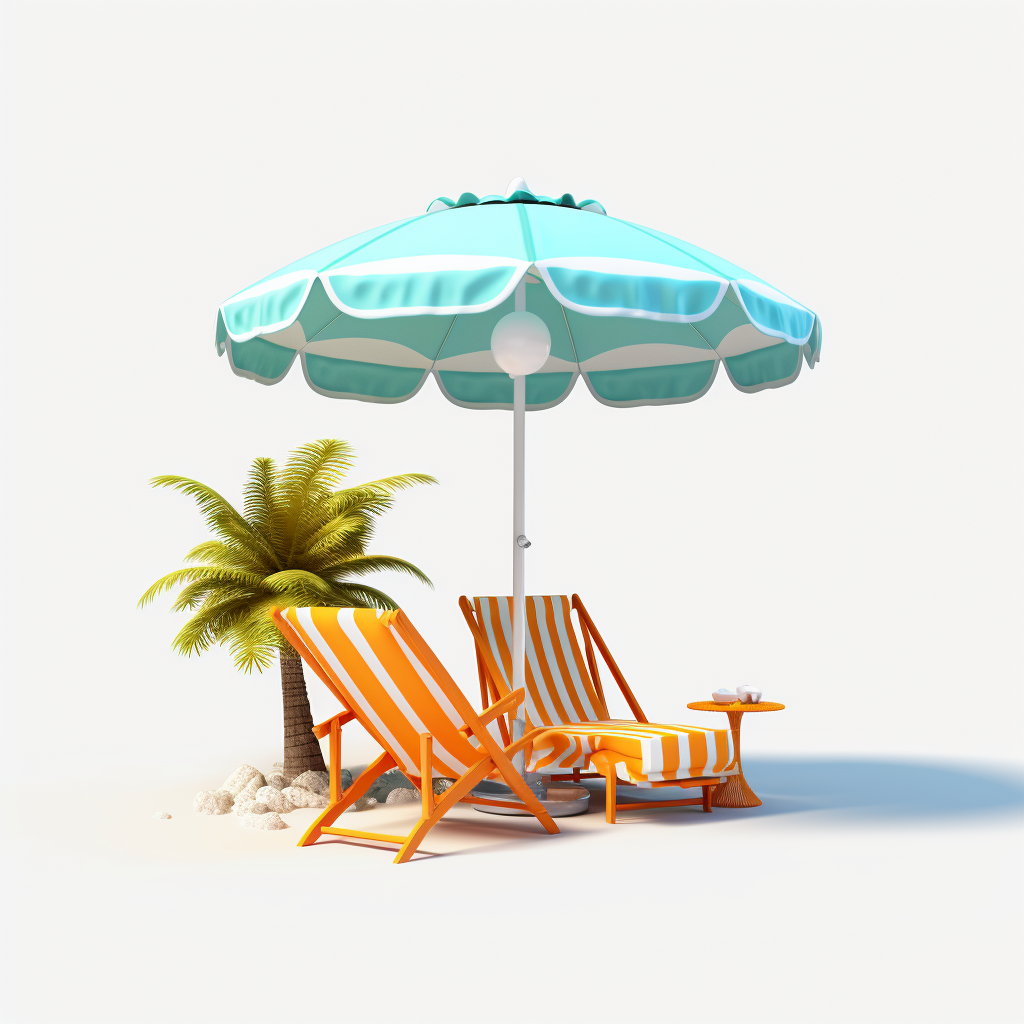 beach chair clipart