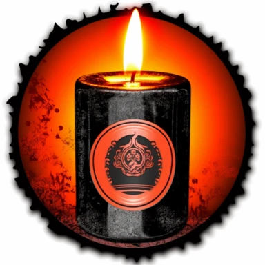 Infrared simple clipart business logo of a [candle] for a [candle store]