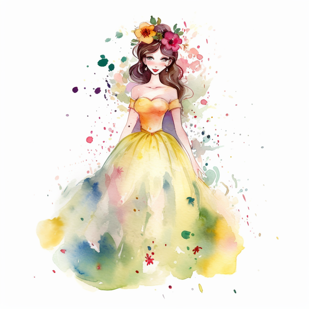 large princess cliparts
