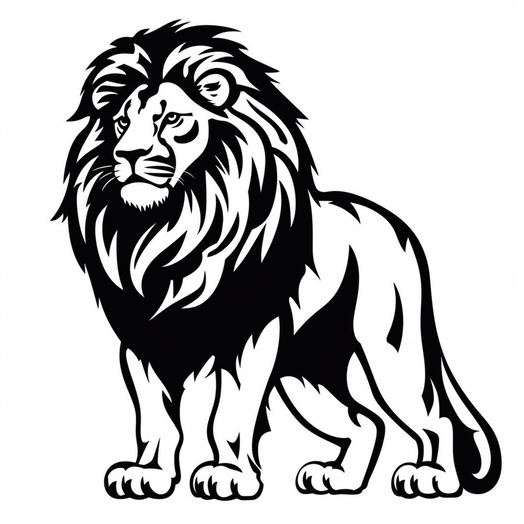 black lion cliparts
