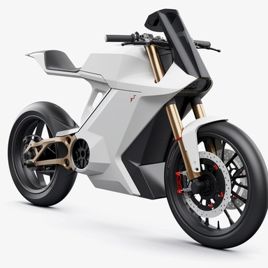 Tesla releases a line of electric bikes, designed with the same sleek, futuristic aesthetic as their cars, logo clipart, white background