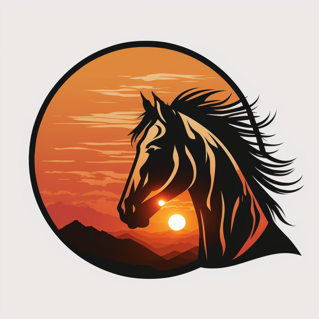 horse head clip art