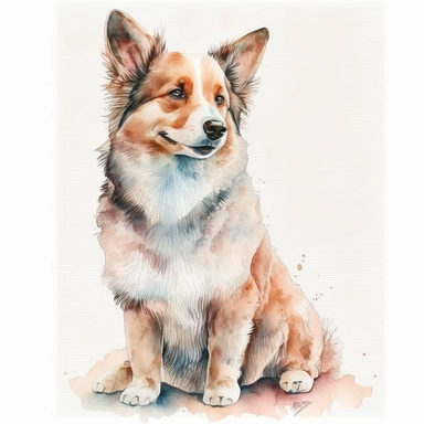 watercolor and pencil dog very handsome, very clean Line edges of the dog ,dog, full body sitting down next to a cat and smiling, and having fun on clean clear white background Clipart clean lines Sublimation, a full body of a beautiful dog, having fun, enjoying his time with the ultimate details clean lines a __ 1000 __ 8 : 10 __ v5