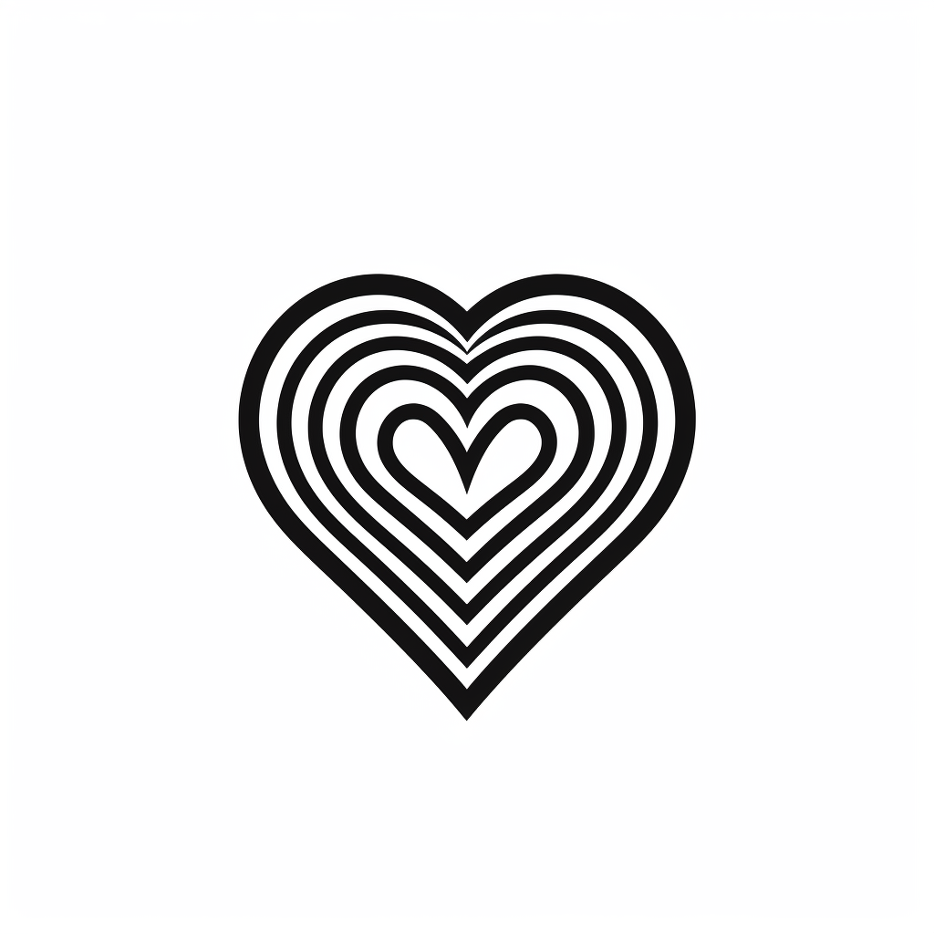 heart silhouette cliparts