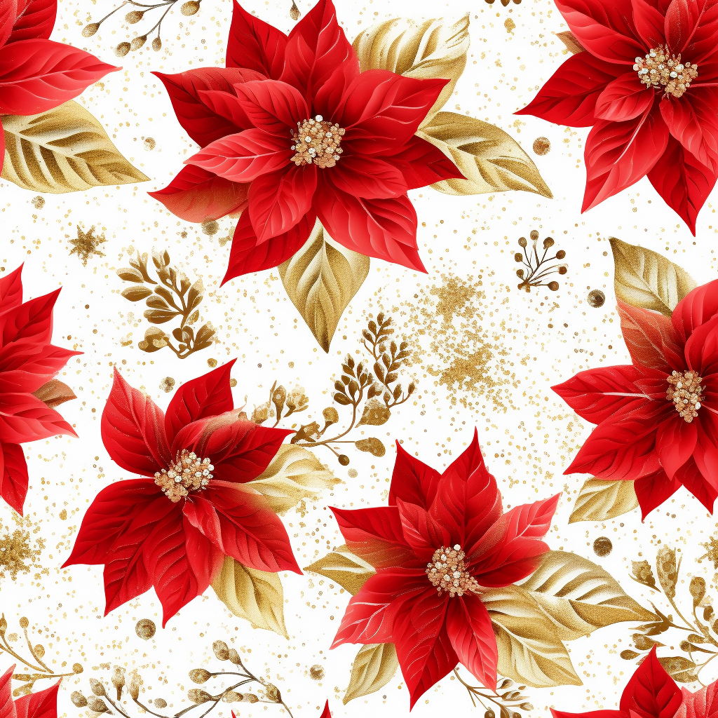 christmas poinsettia clipart