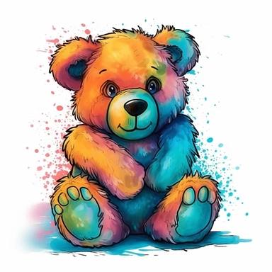 vivid teddy bear clipart