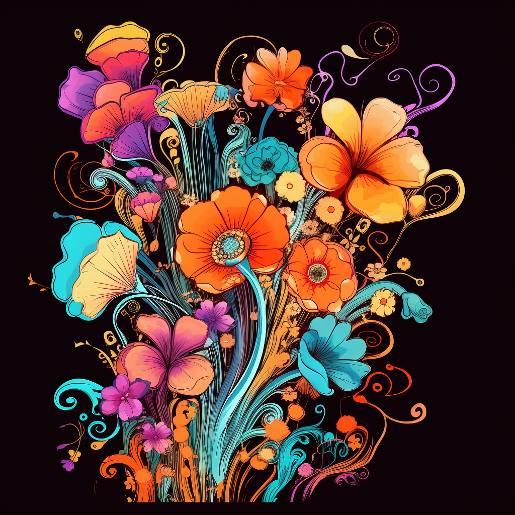 flower art clip