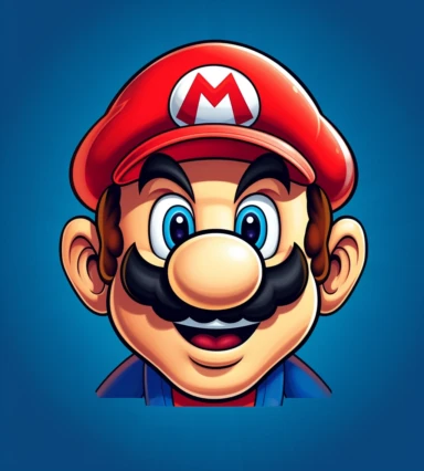 nintendo mario logos free graphics design for facebook clipart graphics for facebook, in the style of caricature faces, simplified and stylized portraits, expressive facial animation, ue5