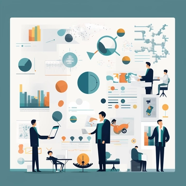 A sleek and modern scene showcasing a selection of clipart images that are perfect for business and corporate use. This image could feature icons, symbols, and other design elements that are commonly used in presentations, reports, and marketing materials