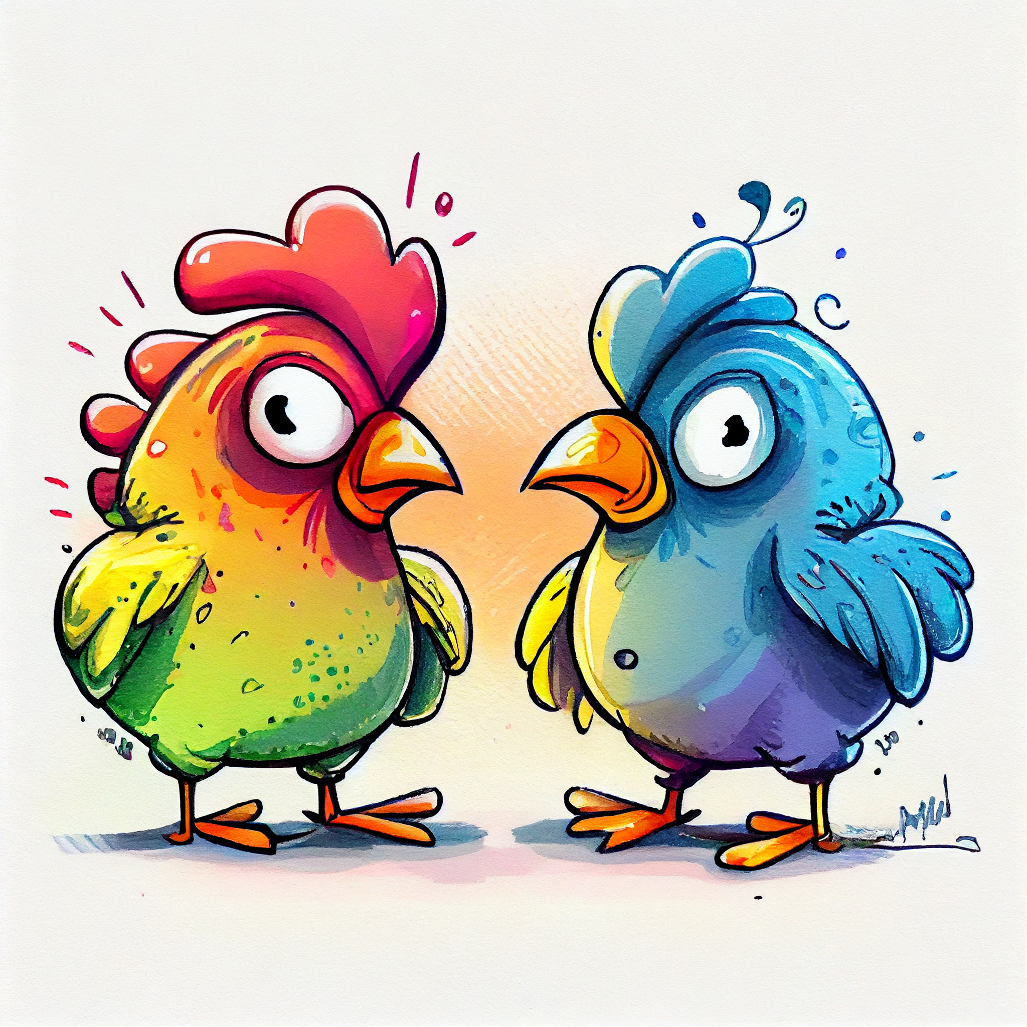 hen clipart black and white