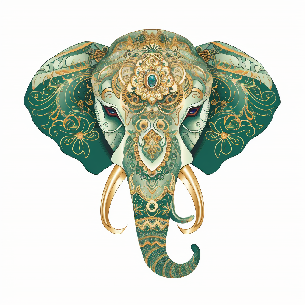 green elephant cliparts