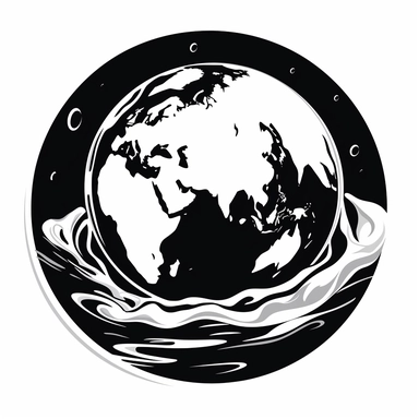 icon Earths Conservation at the clip art Black And White
