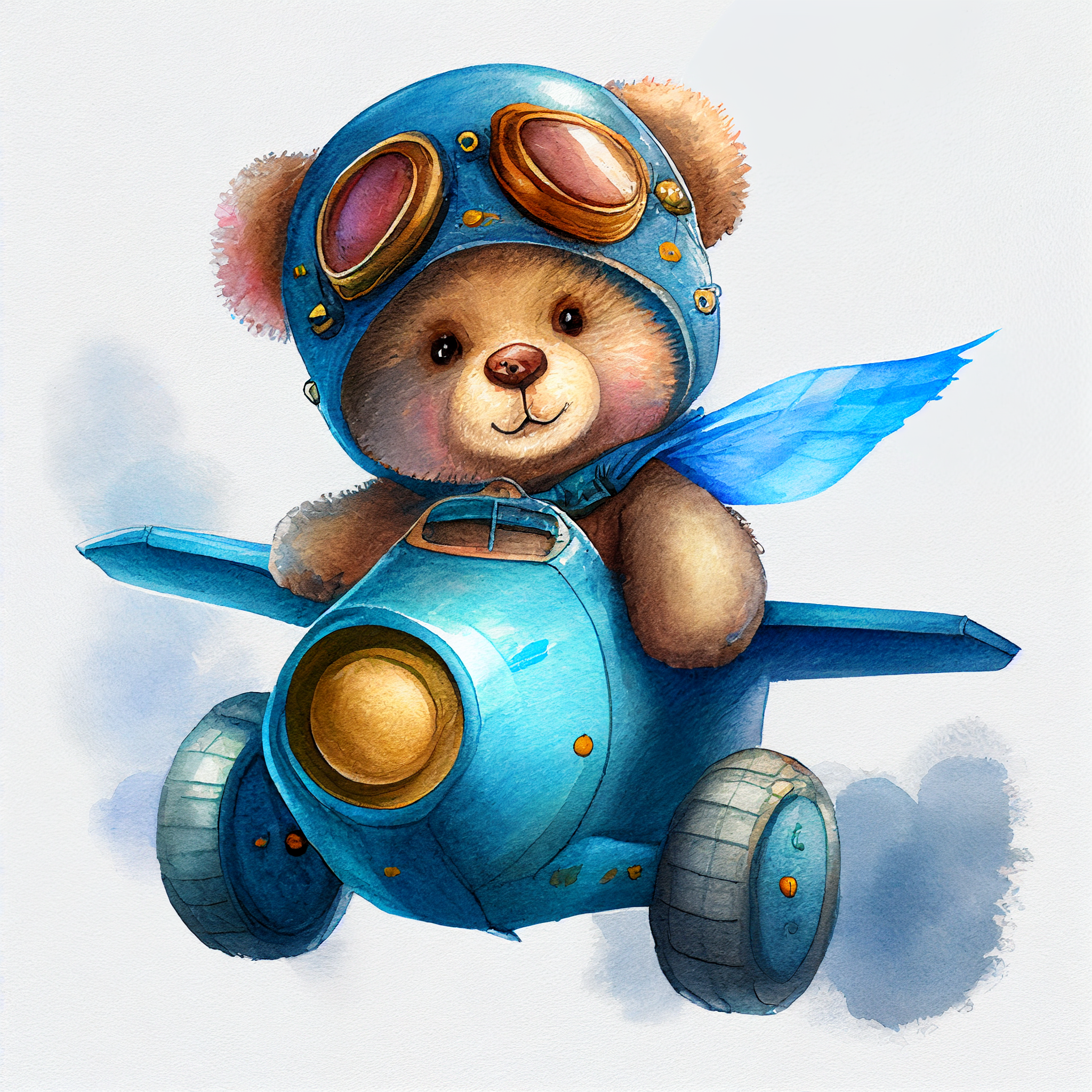 blue plane cliparts